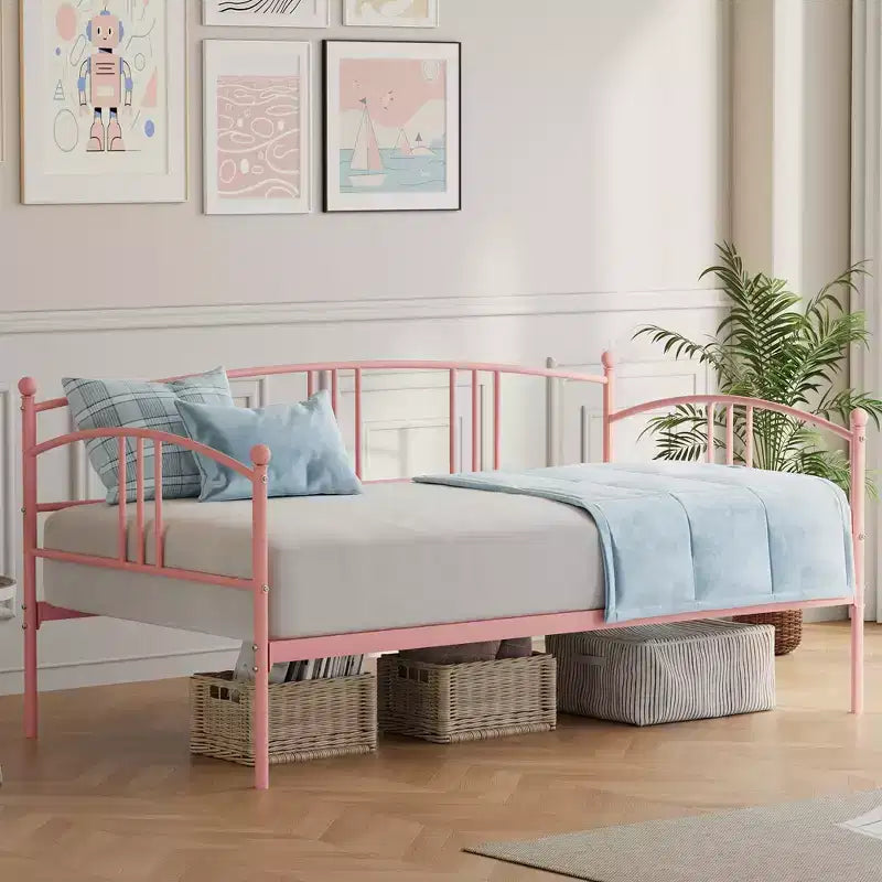 Divano Letto Singolo Senza Materasso Estraibile, Divano Letto Matrimoniale in Metallo, Supporto a Doghe in Acciaio Resistente, per Soggiorni, Camere da Letto, Nessun Materasso a Molle Richiesto