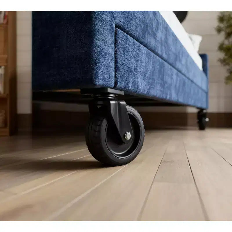 Divano Letto Singolo Moderno Divano Letto Imbottito con Letto Estraibile e Cassetti Portaoggetti Sotto il Letto per la Camera degli Ospiti - per Soggiorno, Camera da Letto