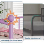 Divano letto con rotelle, design moderno e compatto, struttura in metallo per letto singolo, letto estraibile con sei ruote, supporto a doghe in acciaio, per stanze piccole