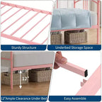 Divano letto con rotelle, design moderno e compatto, struttura in metallo per letto singolo, letto estraibile con sei ruote, supporto a doghe in acciaio, per stanze piccole