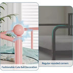 Divano letto con rotelle, design moderno e compatto, struttura in metallo per letto singolo, letto estraibile con sei ruote, supporto a doghe in acciaio, per stanze piccole