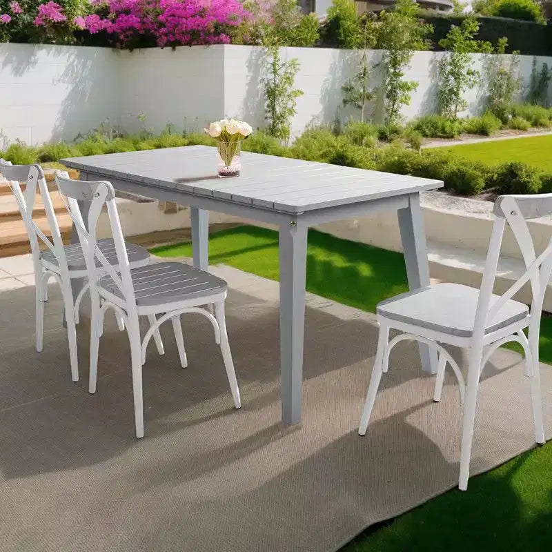 Tavolo da Patio Karl in Legno Grigio