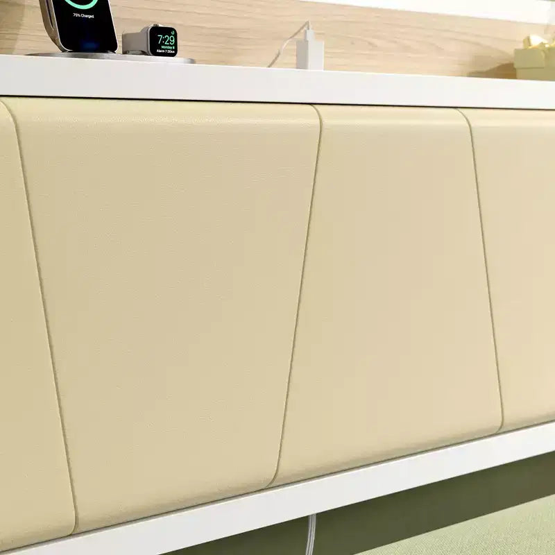 VECELO Letto a Giorno con Letto Estraibile, Struttura Letto con Testiera Contenitore e Stazione di Ricarica, Divano Letto con Forte Supporto per Soggiorno o Camera da Letto