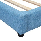 Divano Letto Angolare a L, Divano Letto Imbottito con Porte USB, Struttura Letto a Piattaforma in Lino Trapuntato con Testiera