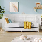 Set Divano Letto con Letto Estraibile - Divano Letto Singolo con Struttura in Metallo e Supporto a Doghe in Acciaio - Divano Letto Multifunzionale per Camera da Letto, Camera degli Ospiti