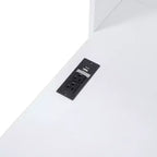 Letto a giorno matrimoniale/full size con 3 cassetti, porte USB e scrivania - ModernLuxe