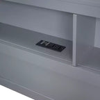 Divano Letto con Libreria a L e 2 Cassetti, Letto di Giorno in Legno con Ripiani Contenitore e Porte di Ricarica USB