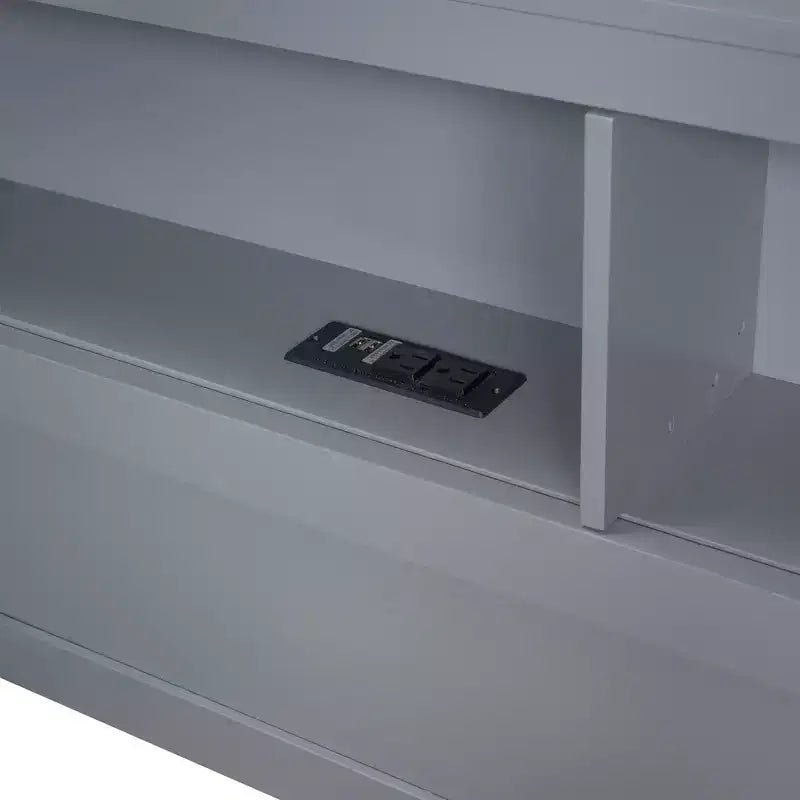Divano Letto con Libreria a L e 2 Cassetti, Letto di Giorno in Legno con Ripiani Contenitore e Porte di Ricarica USB