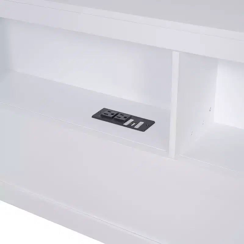 Divano Letto con Libreria a L e 2 Cassetti, Letto di Giorno in Legno con Ripiani Contenitore e Porte di Ricarica USB