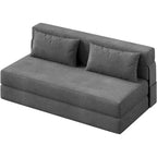 4-in-1 Foldable Sofa Bed & Chair Bed, Convertible Sleeper for Living Room, Bedroom, Guest Room, Dark Grey