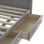 Divano Letto Singolo in Legno con 2 Cassetti Contenitore, Telaio Moderno e Rustico Casual per Camera da Letto, Soggiorno, Camera degli Ospiti