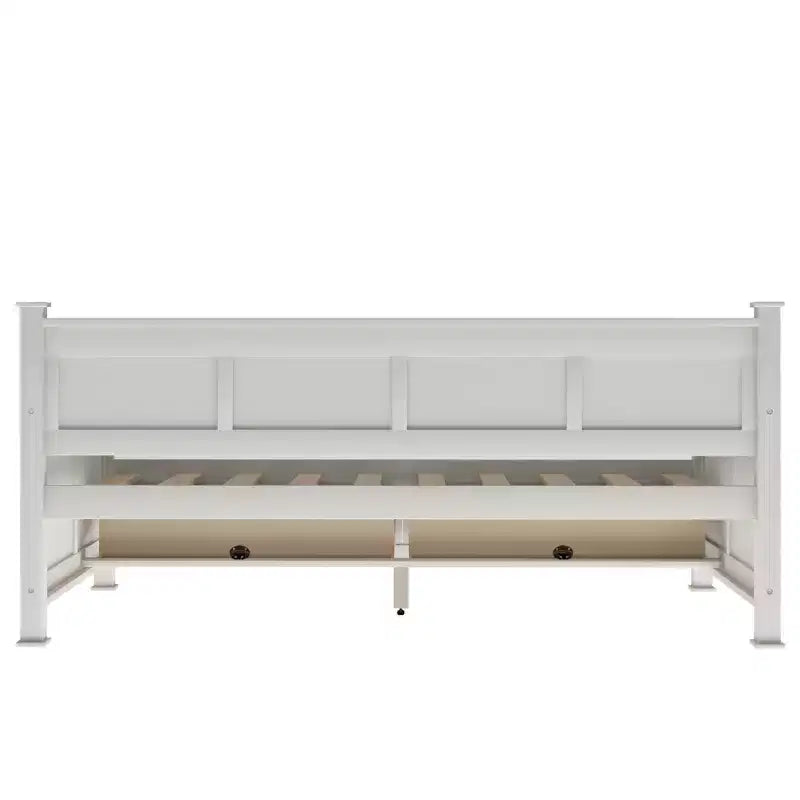 Divano Letto Singolo in Legno con 2 Cassetti Contenitore, Telaio Moderno e Rustico Casual per Camera da Letto, Soggiorno, Camera degli Ospiti