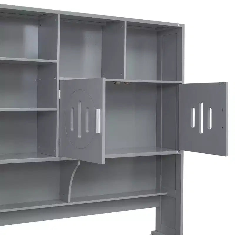 Divano Letto Singolo/Matrimoniale con Libreria e Contenitore, Divano Letto in Legno con 2 Cassetti, Divano Letto in Legno con Mobiletti e Ripiani Contenitori