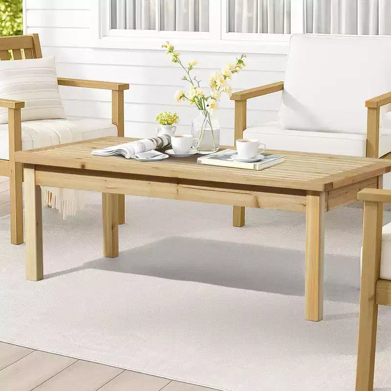 Tavolo da Patio in Legno Marrone Chiaro Karl Home