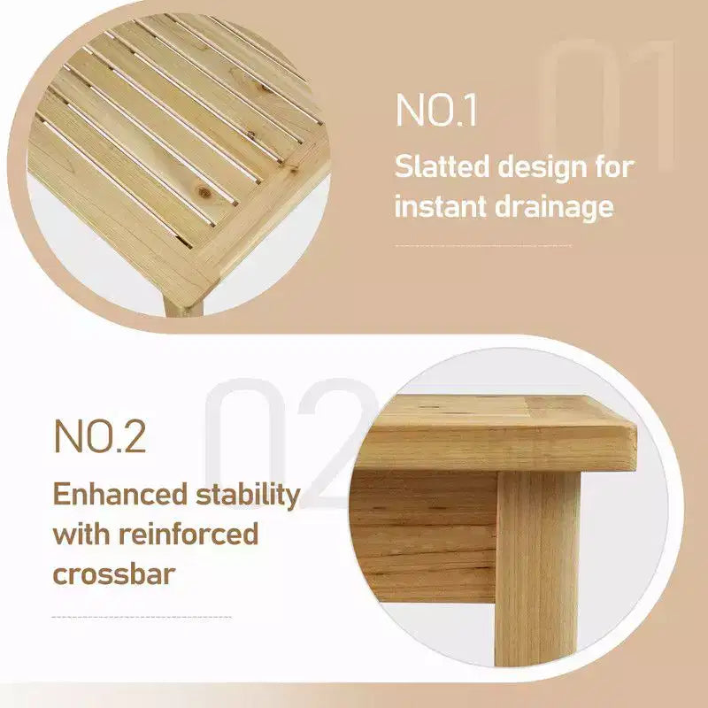 Tavolo da Patio in Legno Marrone Chiaro Karl Home
