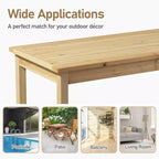 Tavolo da Patio in Legno Marrone Chiaro Karl Home