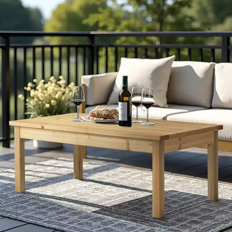 Tavolo da Patio in Legno Marrone Chiaro Karl Home