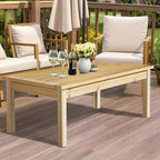 Tavolo da Patio in Legno Marrone Chiaro Karl Home