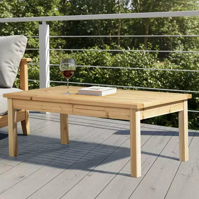 Tavolo da Patio in Legno Marrone Chiaro Karl Home