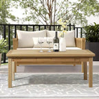 Tavolo da Patio in Legno Marrone Chiaro Karl Home