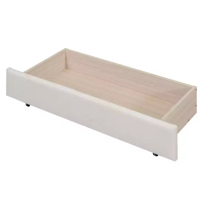 Divano letto imbottito matrimoniale con 2 cassetti, divano letto in lino con schienale trapuntato a bottoni per camera da letto, soggiorno, camera degli ospiti, beige