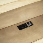 Divano Letto Singolo con Letto Estraibile e Libreria, Divano Letto a L con Mensole e Porte USB, Struttura Letto ad Angolo Singolo con Testiera