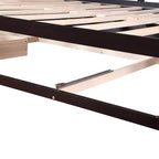 Divano Letto in Legno Matrimoniale con Letto Estraibile e Due Cassetti Contenitori, Struttura Letto Estensibile, Divano Letto per Camera da Letto Soggiorno