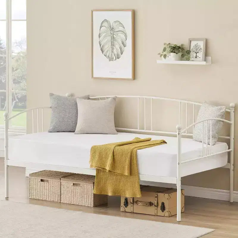 Acekool Divano Letto a Scomparsa, Struttura in Metallo con Rete Estraibile per Soggiorno, Camera da Letto e Camere per gli Ospiti