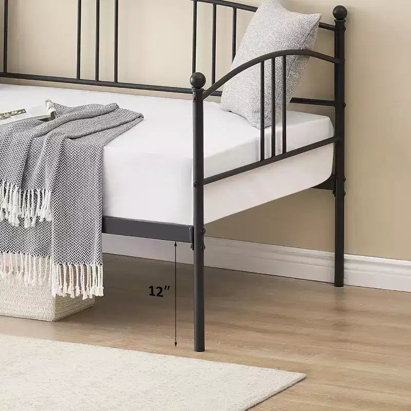 Acekool Divano Letto a Scomparsa, Struttura in Metallo con Rete Estraibile per Soggiorno, Camera da Letto e Camere per gli Ospiti