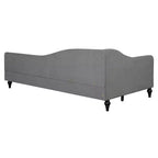GDFStudio Gene Divano Letto a L in Lino con Gambe in Legno Massello