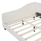 GDFStudio Gene Divano Letto a L in Lino con Gambe in Legno Massello