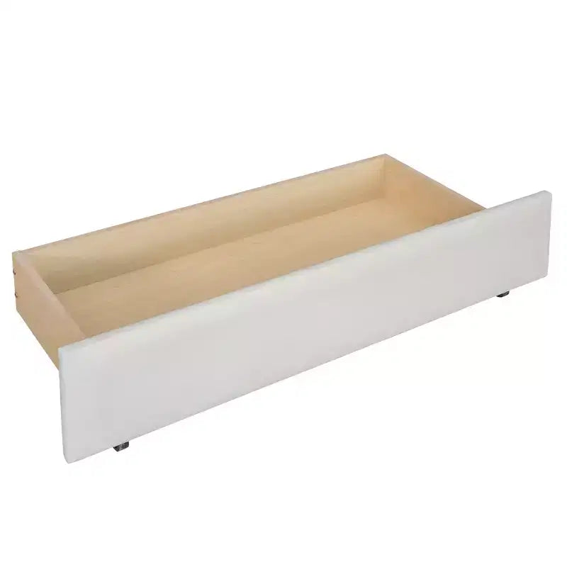 Divano letto imbottito singolo con cassetti, divano letto singolo in legno con cassetti contenitore