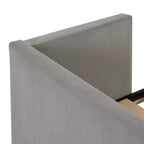 Divano letto imbottito con letto estraibile a scomparsa, Struttura letto singolo in legno con letto estraibile estensibile, Divano letto a capitonné