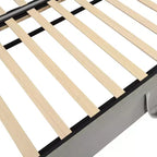 Divano letto imbottito con letto estraibile a scomparsa, Struttura letto singolo in legno con letto estraibile estensibile, Divano letto a capitonné
