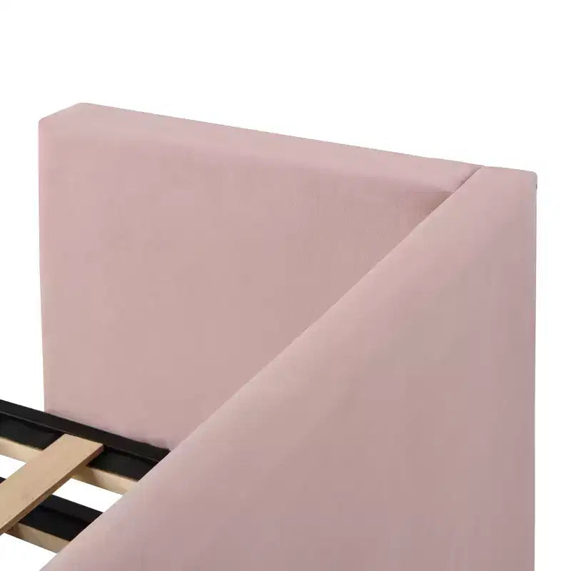 Divano letto imbottito con letto estraibile a scomparsa, Struttura letto singolo in legno con letto estraibile estensibile, Divano letto a capitonné