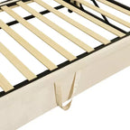 Divano letto imbottito con letto estraibile a scomparsa, Struttura letto singolo in legno con letto estraibile estensibile, Divano letto a capitonné