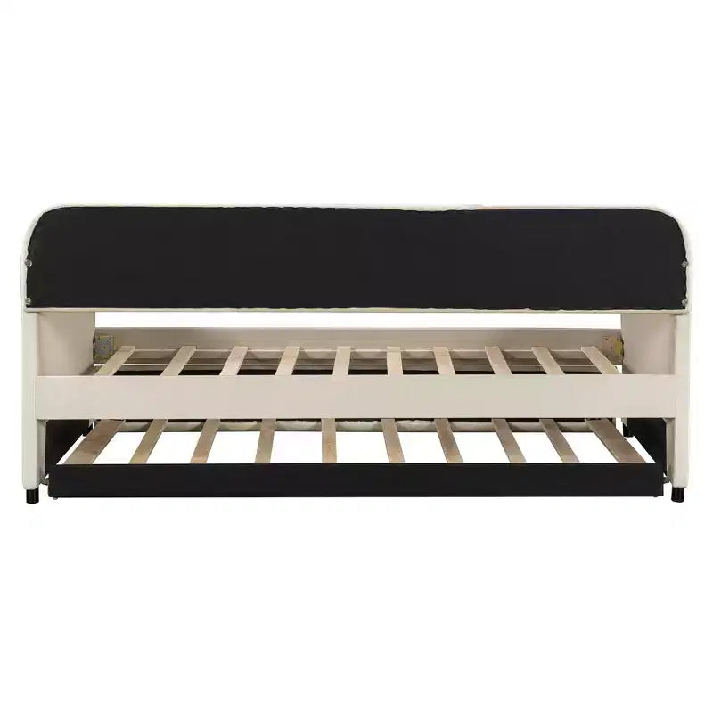 Luxystar Divano Letto Imbottito con Letto Estraibile e Doghe in Legno