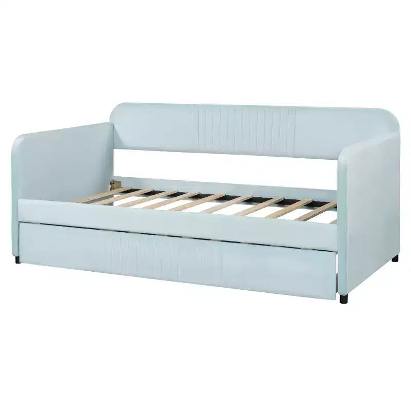 Luxystar Divano Letto Imbottito con Letto Estraibile e Doghe in Legno