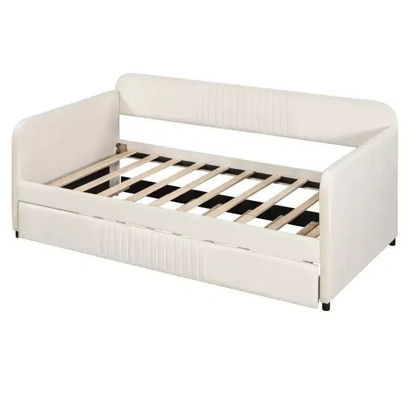 Luxystar Divano Letto Imbottito con Letto Estraibile e Doghe in Legno