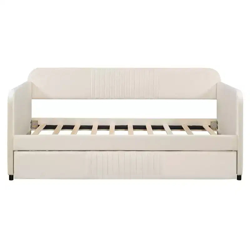 Luxystar Divano Letto Imbottito con Letto Estraibile e Doghe in Legno