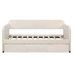 Luxystar Divano Letto Imbottito con Letto Estraibile e Doghe in Legno