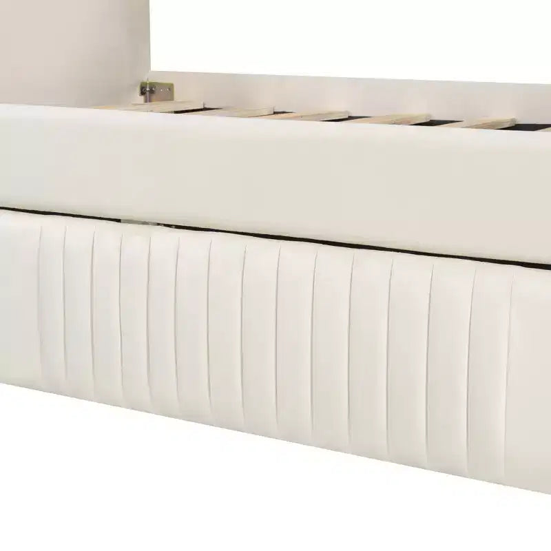 Luxystar Divano Letto Imbottito con Letto Estraibile e Doghe in Legno