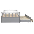 Divano letto Luxystar Full e Twin con letto estraibile Twin e cassetti per camera da letto e monolocale