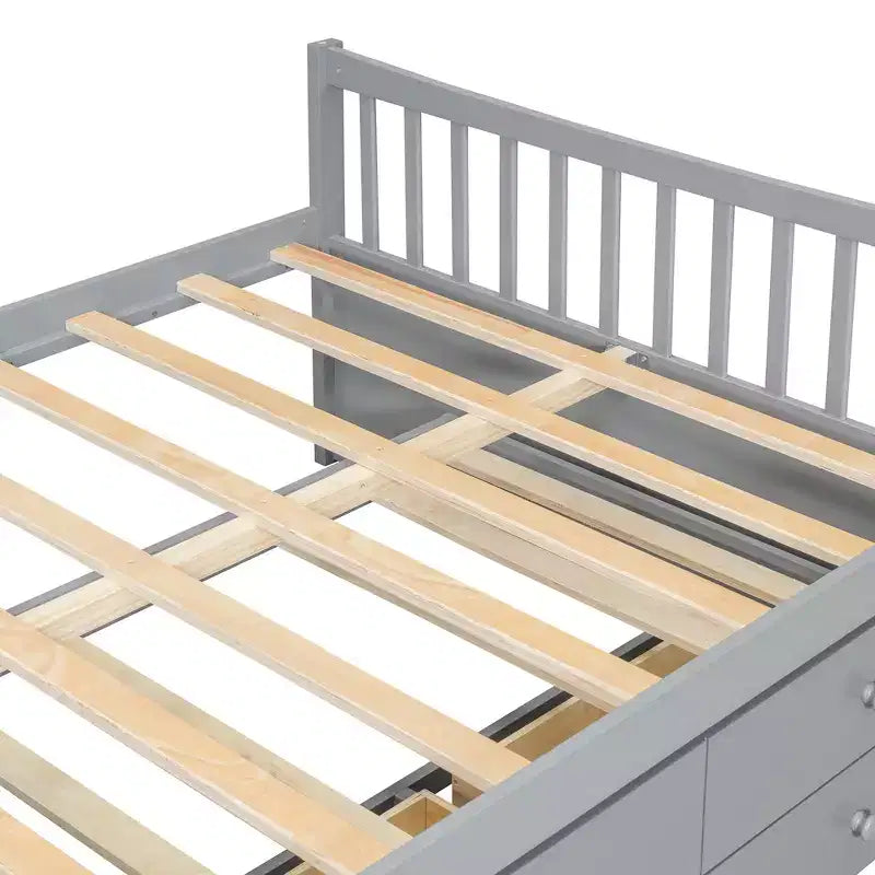 Divano letto Luxystar Full e Twin con letto estraibile Twin e cassetti per camera da letto e monolocale