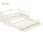 Divano letto Luxystar Full e Twin con letto estraibile Twin e cassetti per camera da letto e monolocale