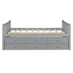 Divano letto Luxystar Full e Twin con letto estraibile Twin e cassetti per camera da letto e monolocale