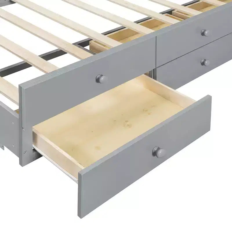 Divano letto Luxystar Full e Twin con letto estraibile Twin e cassetti per camera da letto e monolocale