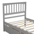 Luxystar Letto a piattaforma per materasso singolo con 2 cassetti per camera da letto e camera degli ospiti