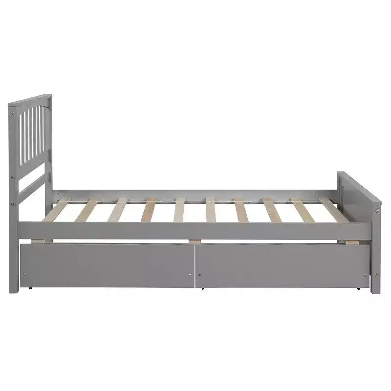 Luxystar Letto a piattaforma per materasso singolo con 2 cassetti per camera da letto e camera degli ospiti