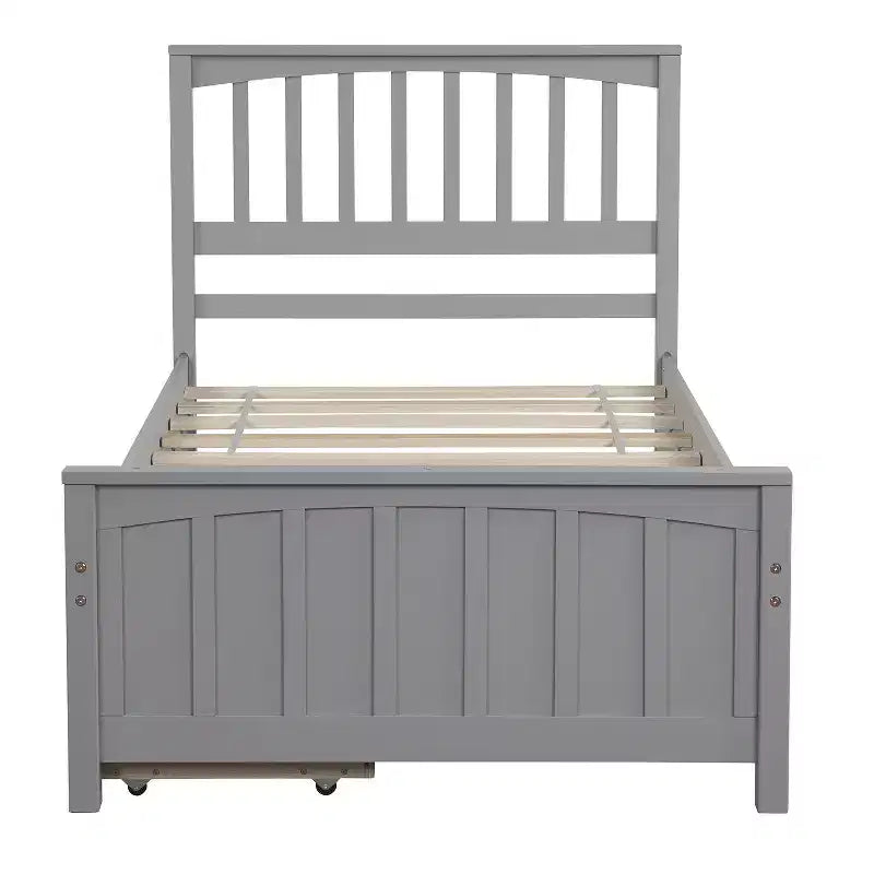 Luxystar Letto a piattaforma per materasso singolo con 2 cassetti per camera da letto e camera degli ospiti